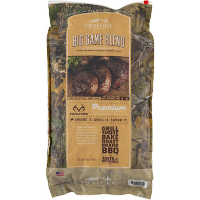 Traeger PEL320 Realtree #33 Big Game Blend Pellets 33 LB Bag - Bourlier's Barbecue and Fireplace