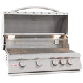 Blaze Outdoor Products 32-Inch 4-Burner Built-In Propane Gas Grill with Rear Infrared Burner & Grill Lights