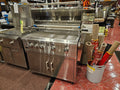Display Unit Broilmaster 42” GAS GRILL (NG), 4 BURNER REAR BURNER W/ ROTISSERIE KIT ON CART BSG424N & BSACT42 & BSAMR42