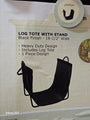 Pleasant Hearth Canvas Fireplace Wood Log Tote with 18 1/2