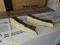 Pair of Extra Top Ceramic Fireplace Logs for Vented Gas Logs A-0544