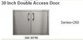 PCM 30 x 19 Outdoor Kitchen Double Access Door 260 Series 260-3019D - Bourlier's Barbecue and Fireplace