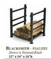 Stoll Industries Blacksmith Fireplace Log Holder - 12 x 14 x 16 Rustic Vein - Bourlier's Barbecue and Fireplace