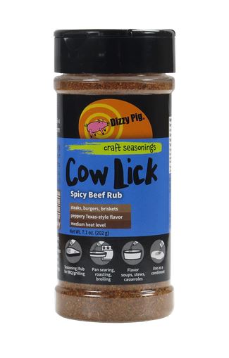 Cow Lick Spicy Beef Rub by Dizzy Pig 8 oz