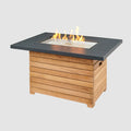 Darien Rectangular Gas Fire Pit Table with Everblend Top by Outdoor Great Room DAR-1224-EBG-K