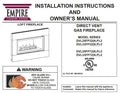 Empire Comfort Systems Loft DVL33 Gas Direct Vent Fireplace Screen DVFS33SBL-1