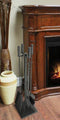 Pleasant Hearth Atticus Gun Metal FInish Steel Fireplace Tool Set FA617TL