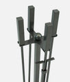 Pleasant Hearth Atticus Gun Metal FInish Steel Fireplace Tool Set FA617TL