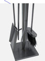 Pleasant Hearth Atticus Gun Metal FInish Steel Fireplace Tool Set FA617TL