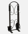 Pleasant Hearth Scroll Design Whitecourt 5-Piece Black Fireplace Tool Set FA334T - Bourlier's Barbecue and Fireplace