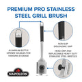 Napoleon GABR007 Gas Grill Pro Series Premium Stainless Steel Grill Brush Replacable Heads