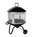 27 3/4 inch Wood Burning Firepit with Lid/Screen by Seasonal Trends KY181