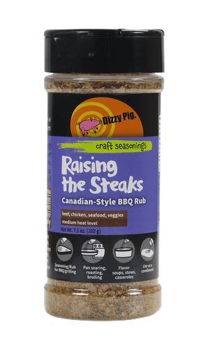 Raising the Steaks Montreal-Style Seasoning by Dizzy Pig 8 oz