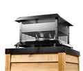 Majestic / Heatilator Square Termination Cap Black SL300 Pipe ST375 - Bourlier's Barbecue and Fireplace