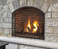 Kozy Heat Alpha Direct Vent FIreplace Arched Mission Design Screen Front AL36A-MSFS