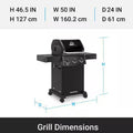 Broil King Crown 310 Shadow 3-Burner Natural Gas Grill 864057