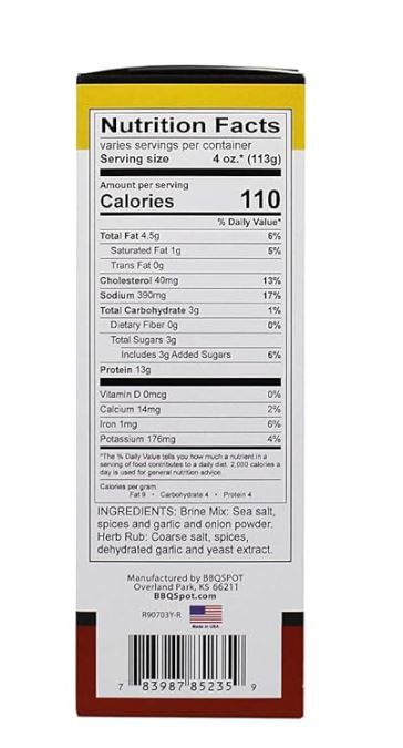 Brine Some Turkey - All-Natural 19 Ounce Brine Kit and Seasoning by BBQ Spot OW85235