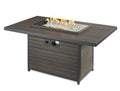 Brooks 50 Inch Rectangular Cast Aluminum Natural Gas Fire Pit Table by The Outdoor GreatRoom BRK-1224-19-K-NG - Bourlier's Barbecue and Fireplace