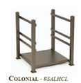 Stoll Colonial Fireplace Log Holder - 12 x 14 x 16 Burnished Bronze Finish - Bourlier's Barbecue and Fireplace