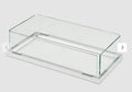 Outdoor Greatroom Rectangular Folding Glass Wind Guard for Fire Tables FWG-1224 - Bourlier's Barbecue and Fireplace