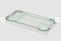 Outdoor Greatroom Rectangular Folding Glass Wind Guard for Fire Tables FWG-1224