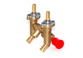 MHP WNK / TKJ Gas Grill Natural Gas replacement Dual Brass Gas Valve Assembly GGVLV32 - Bourlier's Barbecue and Fireplace