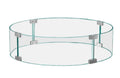 Firegear Firetable Fire Pit Tempered Glass Wind Guard, Round, 23-Inch GWS-23R