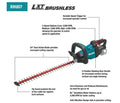 Makita LXT 18V Lithium-Ion Brushless Cordless 24 in. Hedge Trimmer Kit XHU07T
