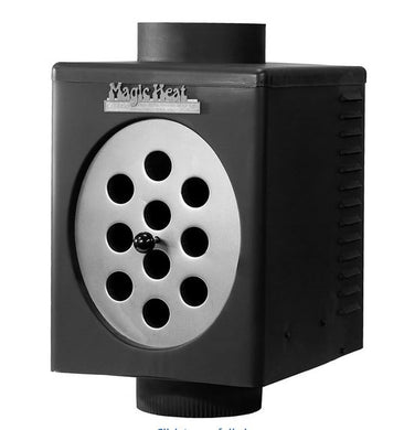 Magic Heat Bottom Crimp Heat Reclaimer for Use with Wood Burning Appliances, UL Listed, Fits 6