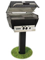 Broilmaster Premium Natural Gas Grill On Black In-Ground Post P3XFN + BL48-G