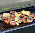 Phoenix Grill Stainless Steel Natural Gas Riveted Grill Head On Stainless Steel Pedestal Cart SDRIVDD-N