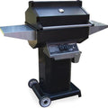 Phoenix Black Gas Grill/ Smoker/ Roaster On Aluminum Cart Mount Propane - PFMGBOC-P - Bourlier's Barbecue and Fireplace