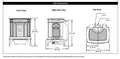 Timberwolf Reversible Direct Vented Natural Gas Stove TDS20N