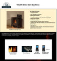 Timberwolf Reversible Direct Vented Natural Gas Stove TDS20N