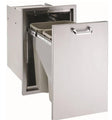 20-Inch Stainless Steel Roll-Out Double Trash & Recycling Bin for Outdoor Kitchen 260-TREC-DRW