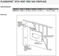 Napoleon Plazmafire 24 Vent Free Linear Propane Gas Fireplace - WHVF24P