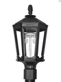 Everglow Aluminum Outdoor Post Mount 6-Sided Lamp VW9A-N - Bourlier's Barbecue and Fireplace