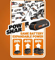Worx 20v Brad Nailer Gun Kit, Battery & Charger Included, 2 Ah, 18 ga WX840L