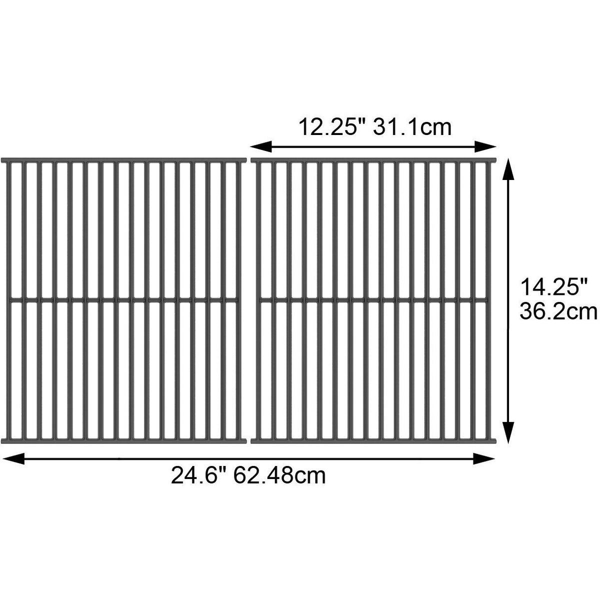 Grill Care Cast Iron Cooking Grid for Broil-Mate and Sterling 50M BTU ...