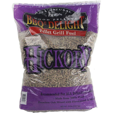 Hickory Flavor BBQR's Delight Smoking BBQ Pellets 20 Pounds - Bourlier's Barbecue and Fireplace
