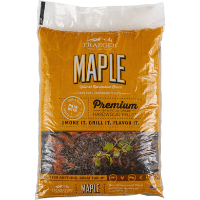 Traeger PEL308 Maple Pellets 20 LB Bag - Bourlier's Barbecue and Fireplace