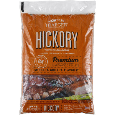Traeger PEL319 Hickory Pellets 20 LB Bag - Bourlier's Barbecue and Fireplace