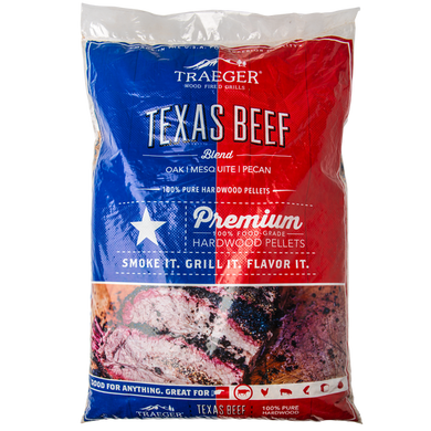 Traeger PEL328 Texas Beef Pellets 20 LB Bag - Bourlier's Barbecue and Fireplace