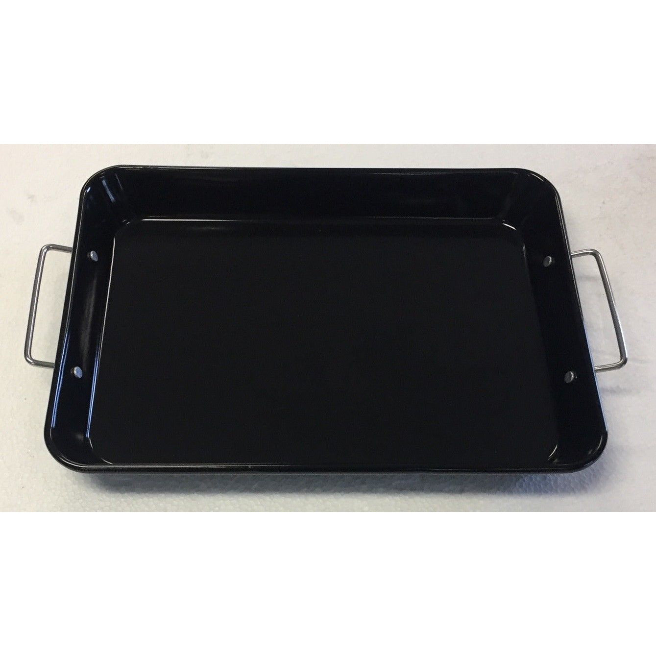 Broiler Pan & Roasting Rack Black Porcelain Coating Dishwasher Safe  Rectangular