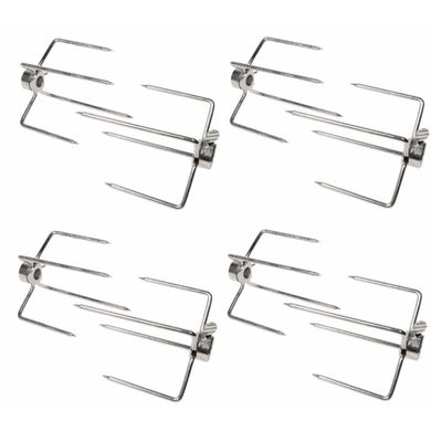 GrillPro 60120 Universal Replacement Rotisserie Meat Forks for 3/8-IN Spit Rod (4 Pack) - Bourlier's Barbecue and Fireplace