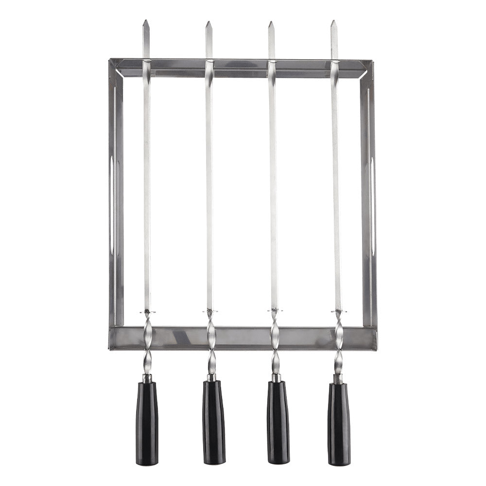 PRO Series Stainless Steel Rotating Skewer Rack
