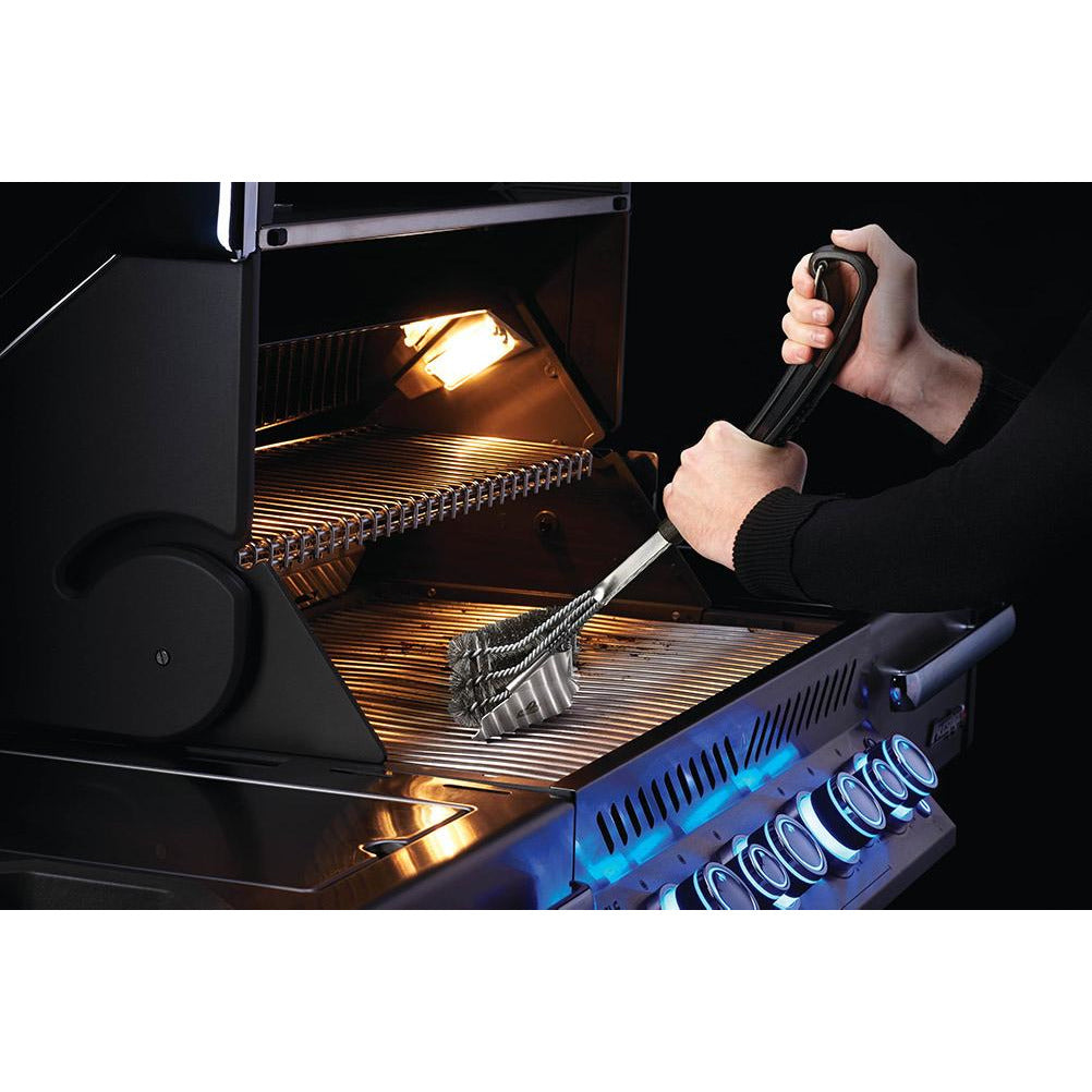 Napoleon Grills 62057 Triple-Row Grill Brush with Stainless Steel ...