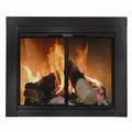 Residential Retreat AB-1040 Ardmore Fireplace Bifold Smoked Glass Door - Black Finish (Small)