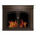Residential Retreat FW-6500 Farnworth Fireplace Cabinet Style Smoked Glass Door - Oil Rubbed Bronze Finish (Small) - Bourlier's Barbecue and Fireplace