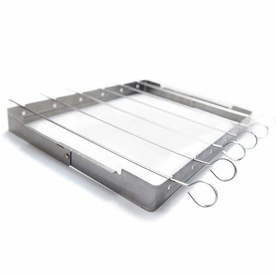 GrillPro 41338 Stainless Shish Kebab Set - Bourlier's Barbecue and Fireplace